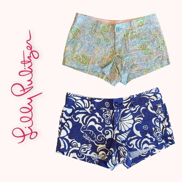 Lilly Pulitzer Pants - Lilly Pulitzer Lot of 2 The Walsh Shorts‎ Size 4